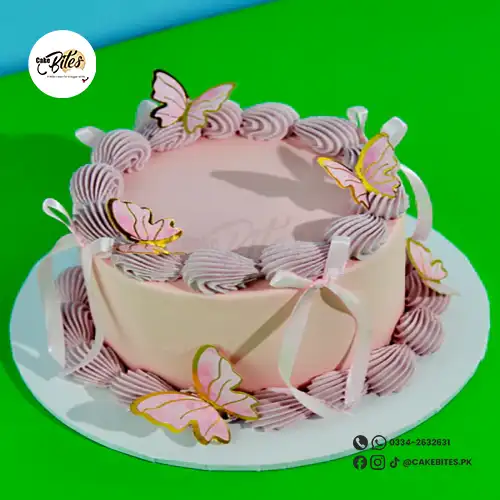 eggless-mini-message-butterfly-cake