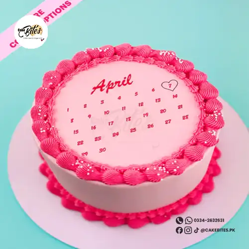 eggless-calendar-cake