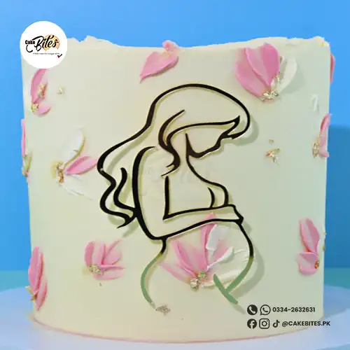 eggless-baby-bump-cake